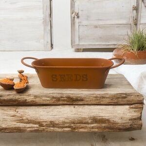 Small Metal Seed packet holder with Handles